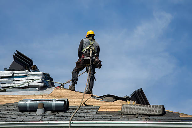 Professional Gutter Installation technician working in Hematite, MO